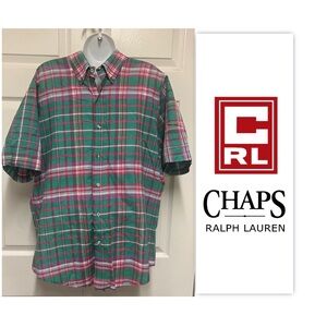 Chaps Ralph Lauren Plaid Button Down Shirt